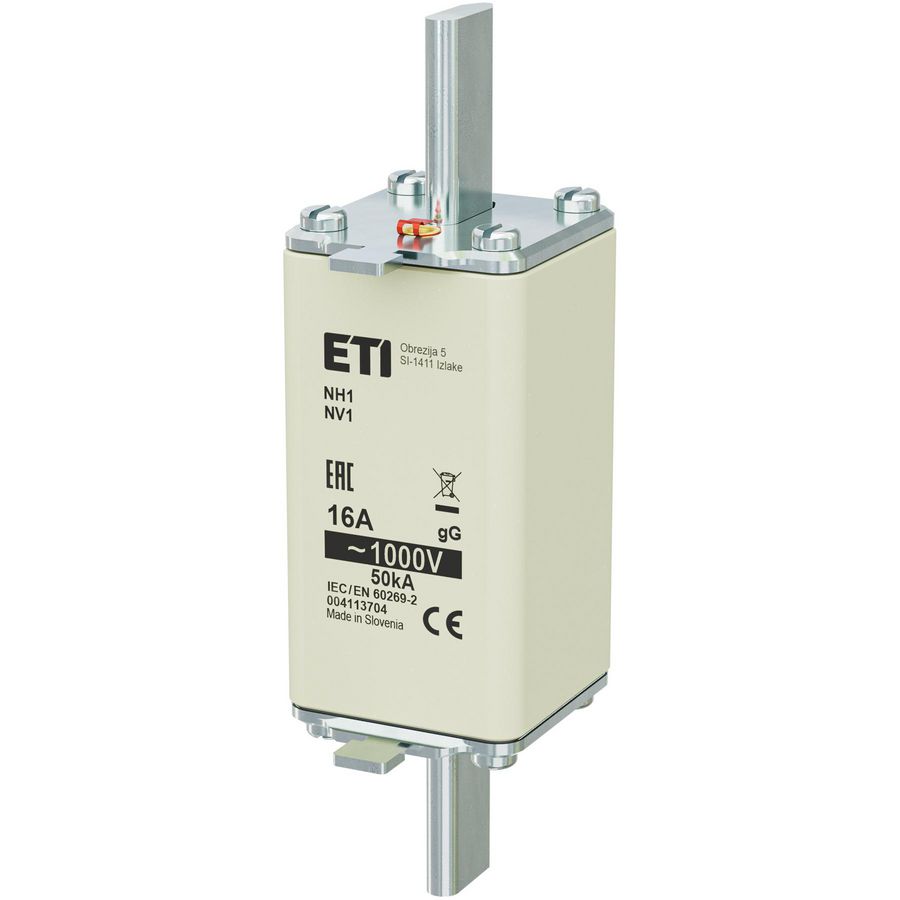 Zekering NH1/85 gG 16A/1000V 4113704 VVE=3