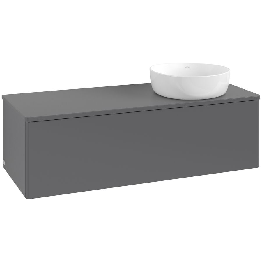 Wastafelonderkast Antao 1200x360x500mm Antr. Matt Lacquer L34050GK