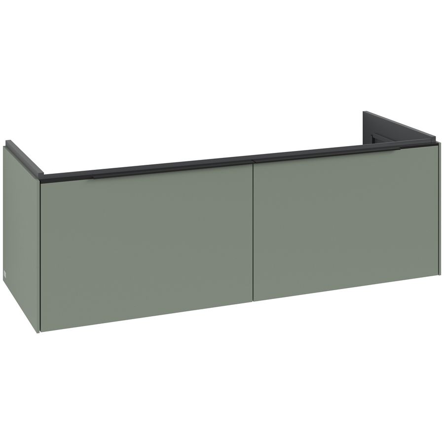 Wastafelonderkastkast SUBWAY 3.0 1272x429x478mm Soft Green C60101AF greep Volcano Black