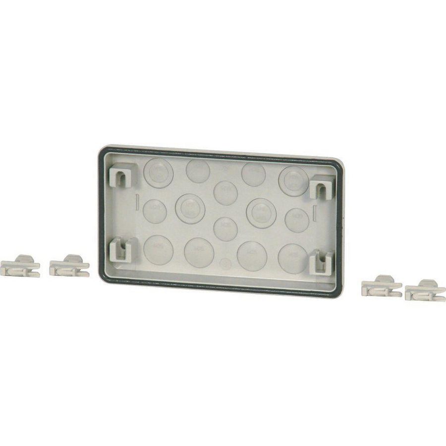 Flens doordrukgaten 6x M20 4x M25 4x M25/16 Hx116x250x23mm