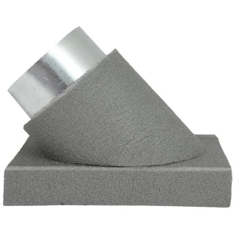 Aftak stuk 90° 80mm Thermoduct
