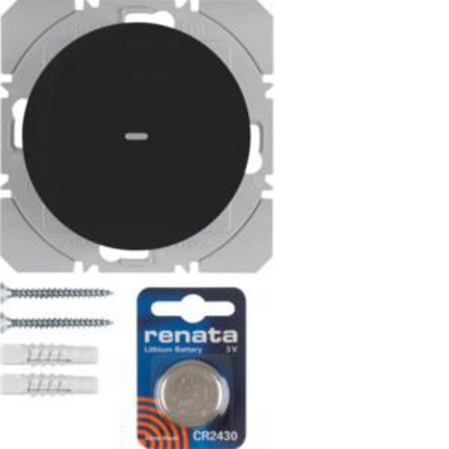 Vlakkewandzender KNX-RF 1-v batterij berker R.1/R.3/R.8 zw.