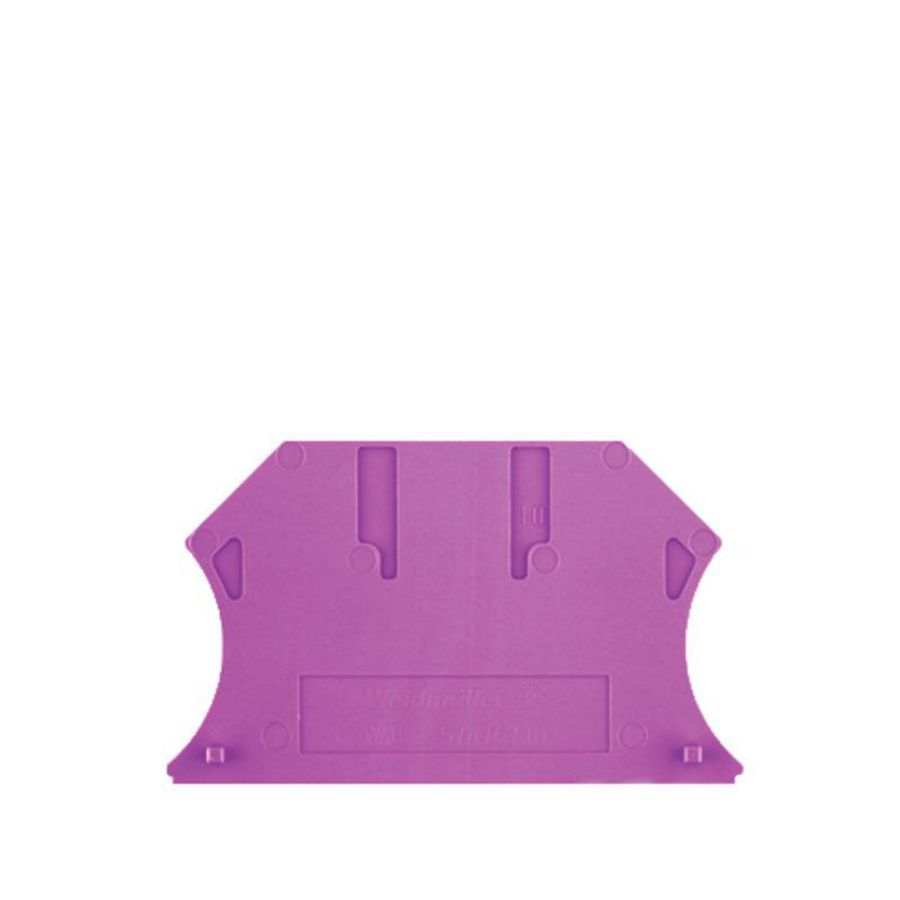 Afsluit- eindplaat violet h:56mm b:1.5mm V-0 Wemi VVE=50