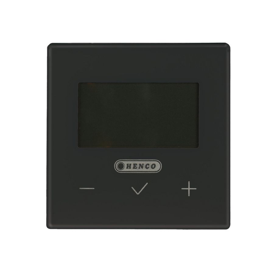 Digitale thermostaat HencoLogic verwarmen/koelen, draadloos, zwart