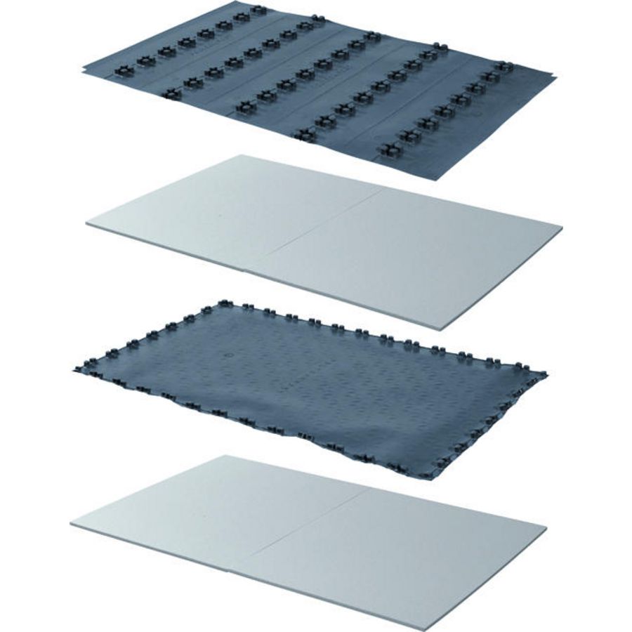 Noppenplaat a 1,25m² 1447x900mm verd/deur 11mm warmte VVE=40