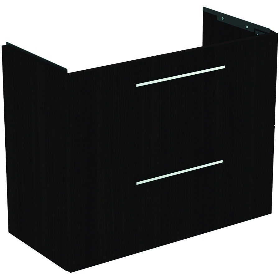 Wastafelmeubel I.LIFE-S 80cm 2x la coffee donker eiken