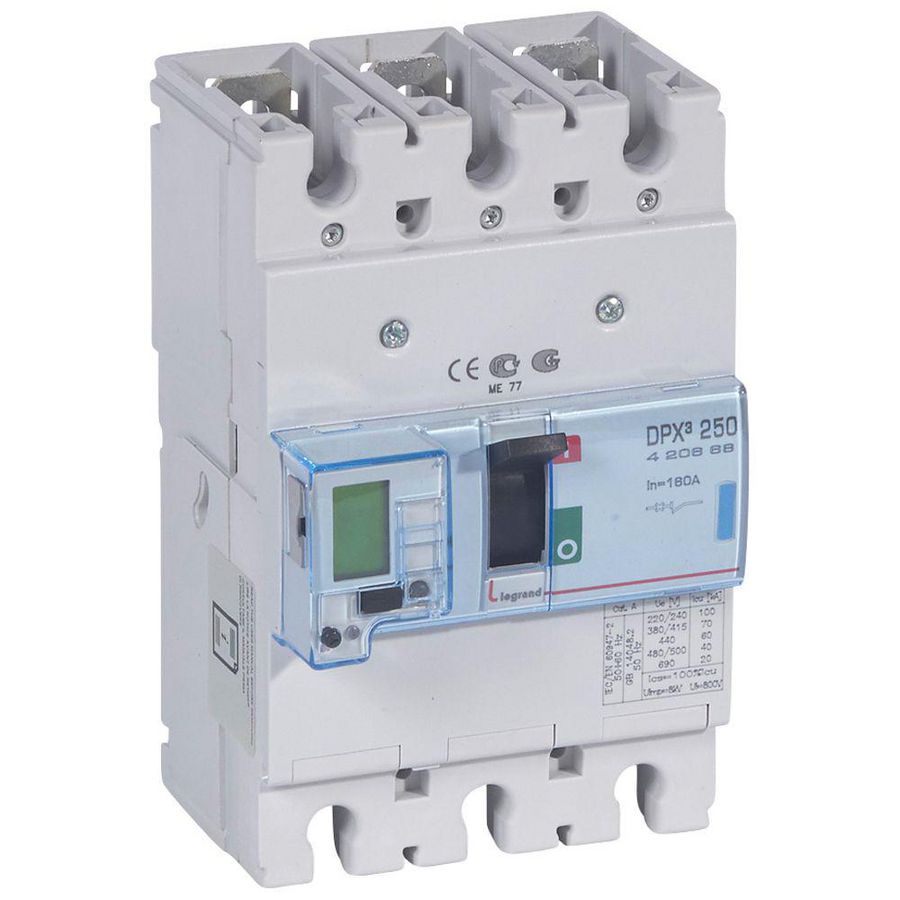 Vermogensschakelaar 250-e + mt 3-polig 160A 70kA DPX3