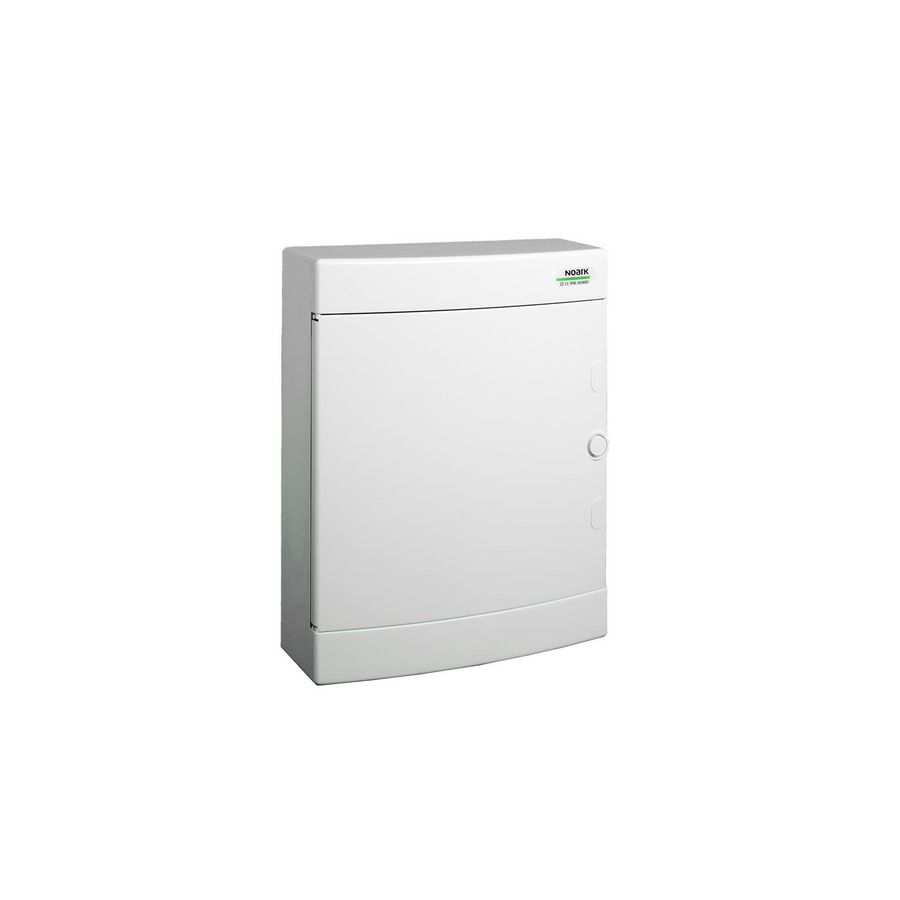Installatiekast plastic wit deur opbouw IP40 2 rijen 2x12