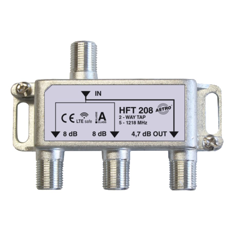 Aftakelement 2-V 8dB aftakdemping retour met f-aans. VVE=10