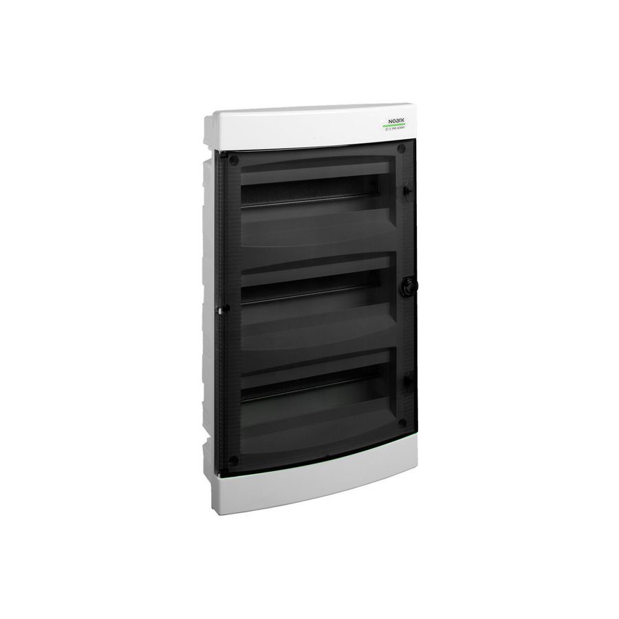 Installatiekast kunststof transparant deur IP40 3 rijen PNF 3x18T