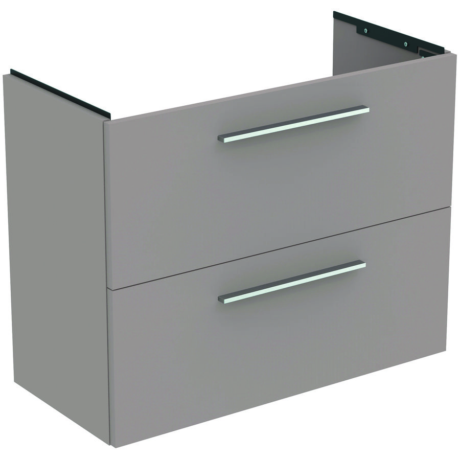 Wastafelmeubel I.LIFE-S 80cm 2x la mat lichtgrijs