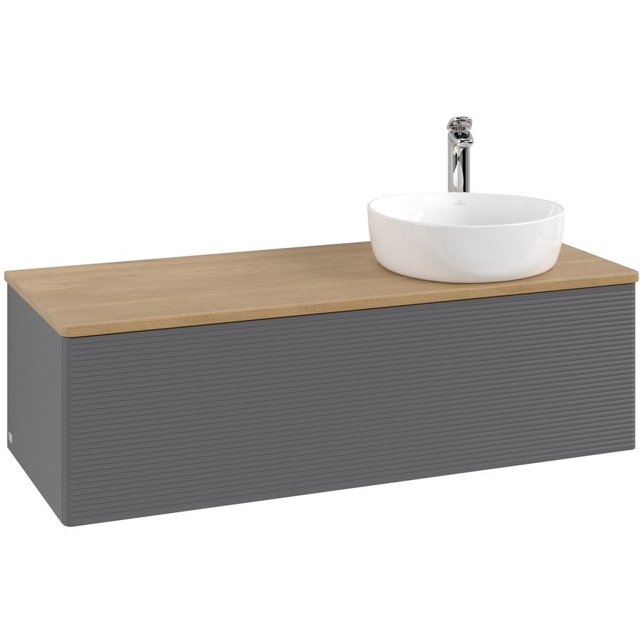 Wastafelonderkast Antao 1200x360x500mm Antr. Matt Lacquer L34151GK