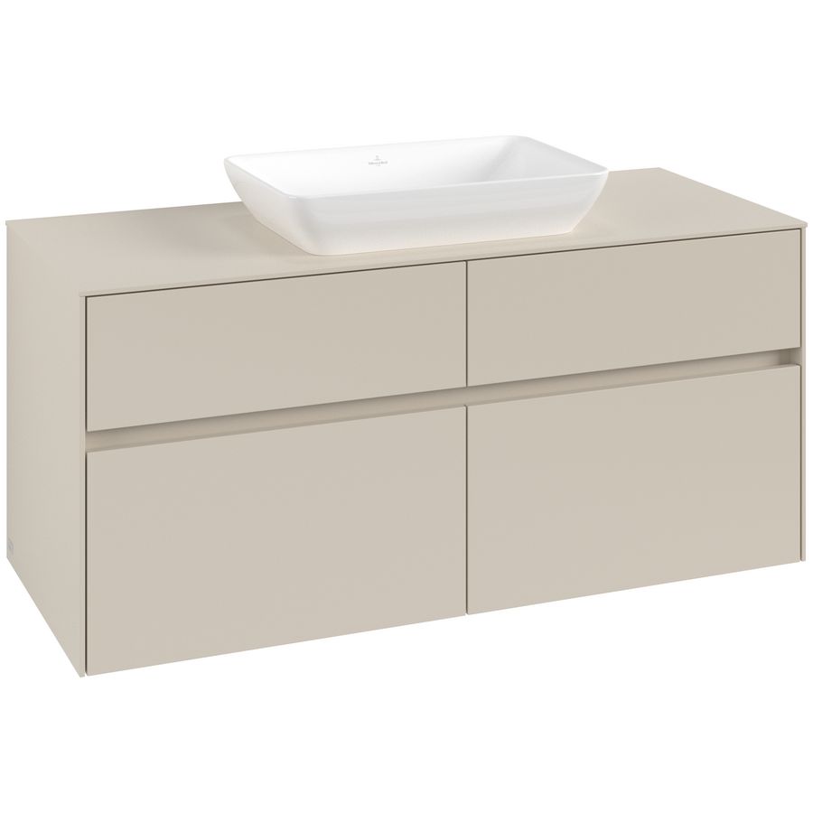 Wastafelonderkast Collaro 1200x548x500mm Cashmere Grey C112B0VN
