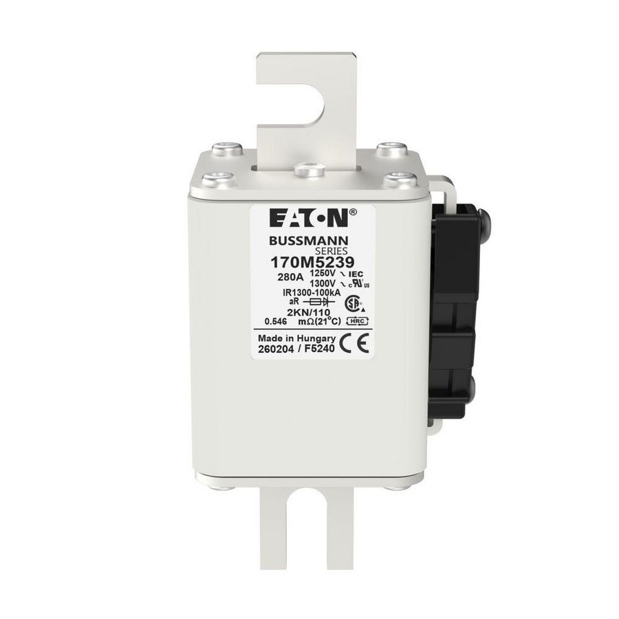 Zekering hoge snelheid 280A AC 1250V 100kA 2 61x77x1 VVE=3