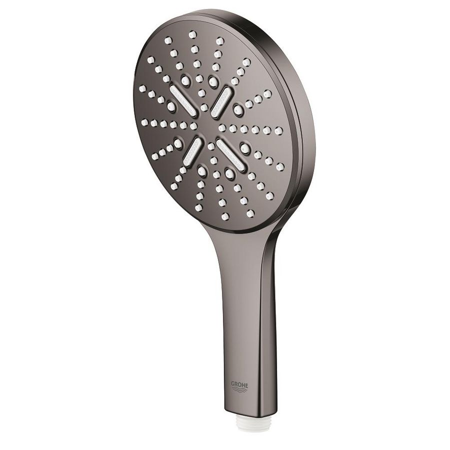 Handdouche rainsh. 130 smartact. 3 straalsoorten hard graphite (donker grijs)