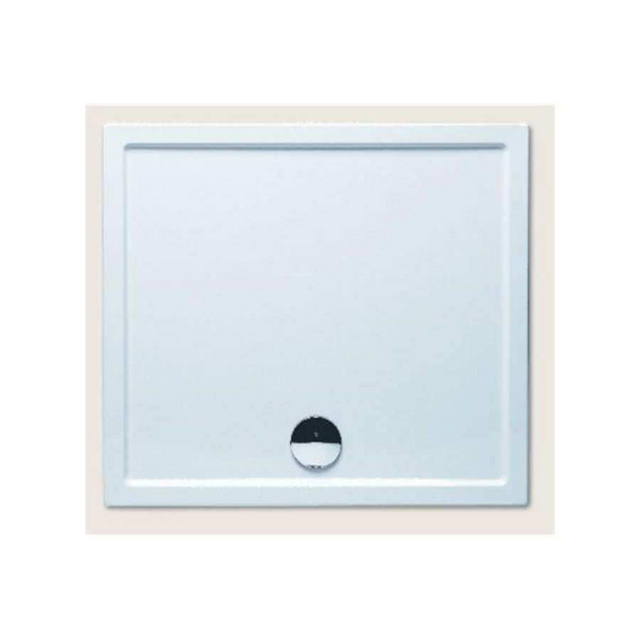 Douchebak ZURICH 100x90cm acryl wit randhoogte 4,5cm glans vloermontage