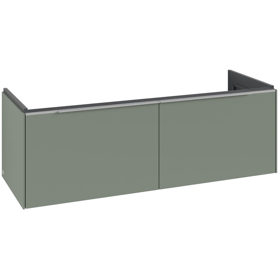 Wastafelonderkastkast SUBWAY 3.0 1272x429x478mm Soft Green C60100AF greep alu. glans