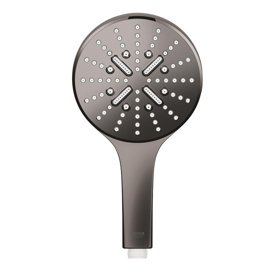 Handdouche rainsh. 130 smartact. 3 straalsoorten hard graphite (donker grijs)