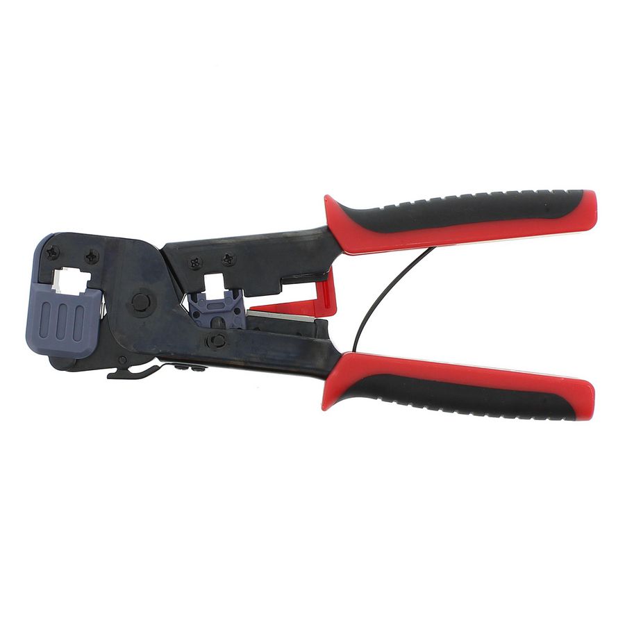 Krimptang strip&knipfunctie voor RJ11/RJ12&RJ45 connector