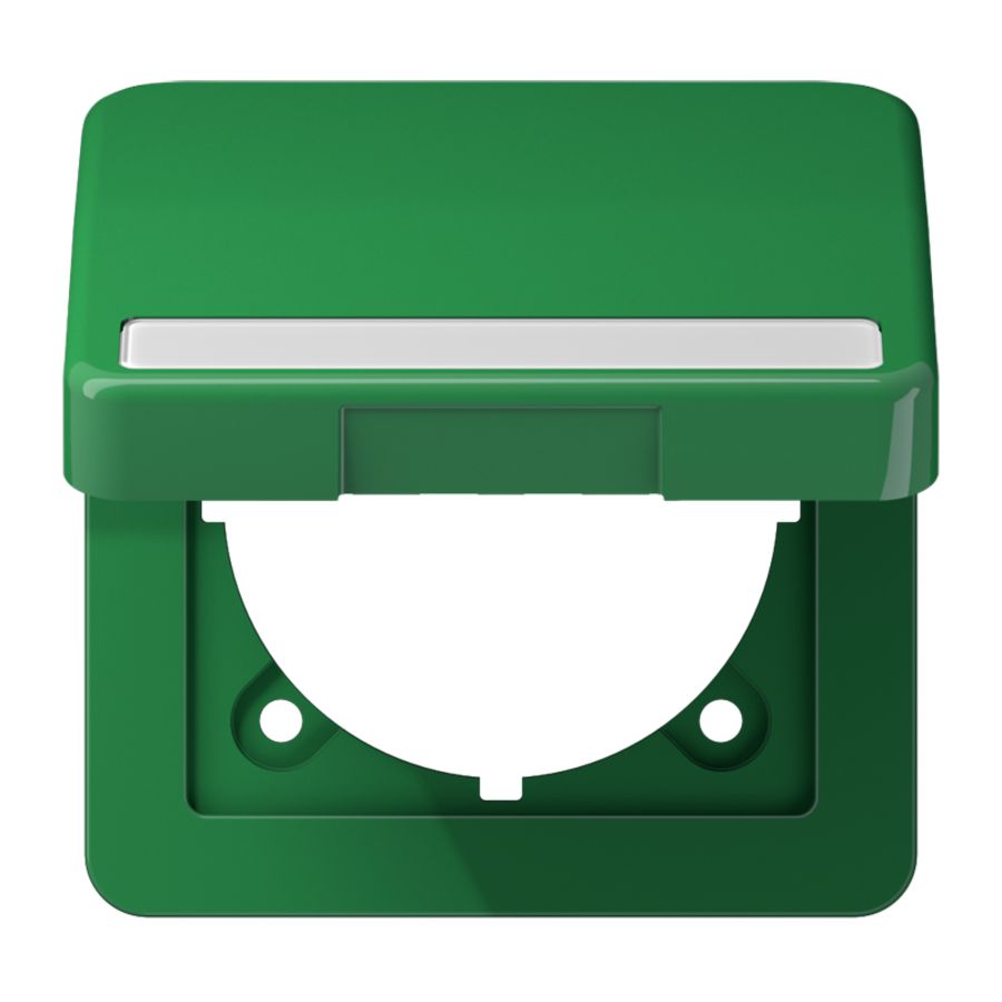 Klapdeksel CD500 groen slagv.m.tekstv.