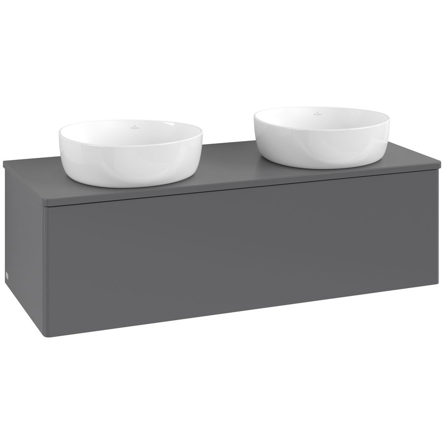 Wastafelonderkast Antao 1200x360x500mm Antr. Matt Lacquer L35010GK