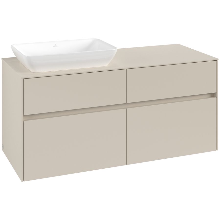 Wastafelonderkast Collaro 1200x548x500mm Cashmere Grey C113B0VN