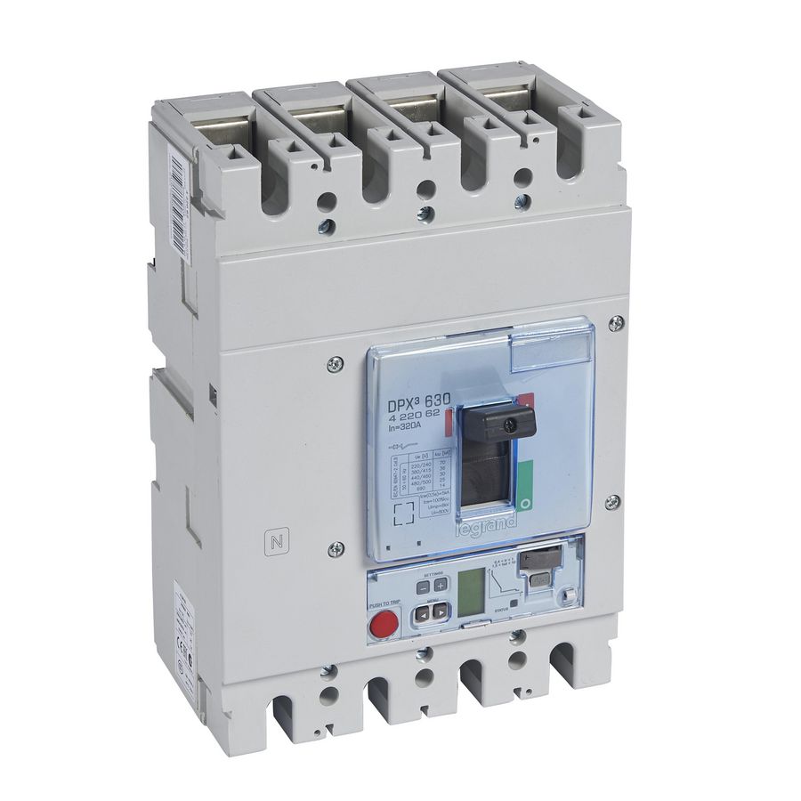 Vermogensschakelaar 630 elektr S2 4P 320A 36kA 400V DPX3