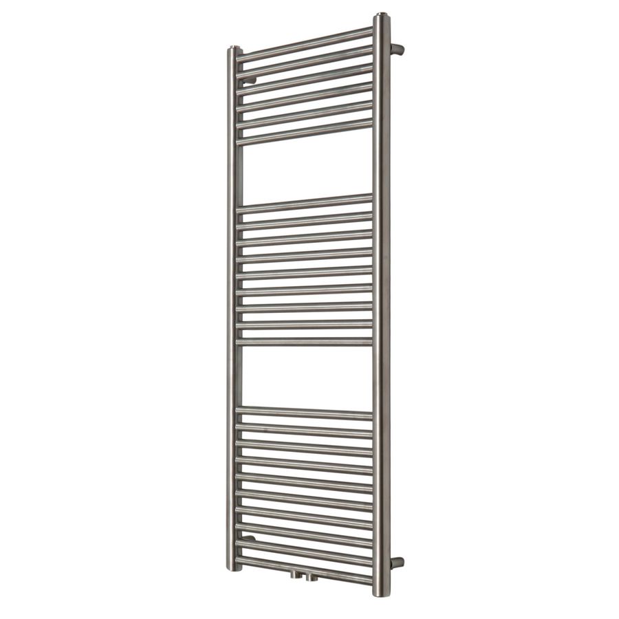 Handdoekradiator ELEGANCE COMPACT 50mm middenaansl. 1200x600mm RVS geborsteld 480W