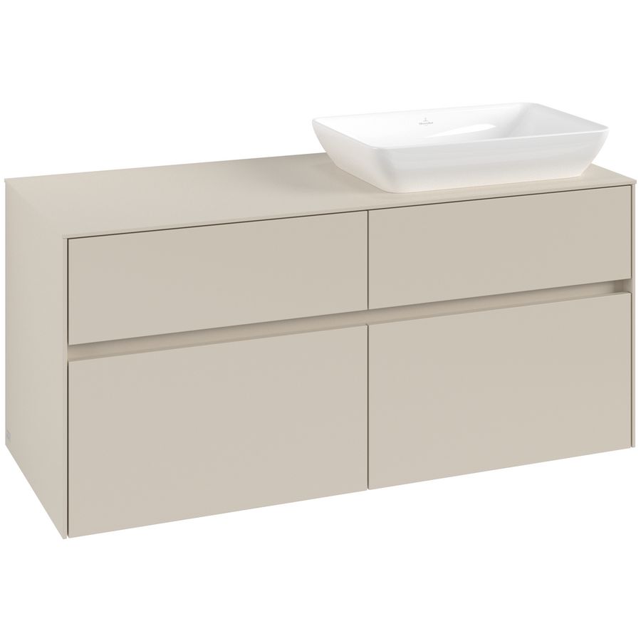 Wastafelonderkast Collaro 1200x548x500mm Cashmere Grey C11400VN