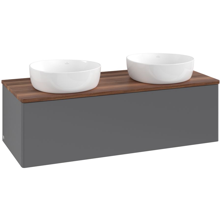 Wastafelonderkast Antao 1200x360x500mm Antr. Matt Lacquer L35012GK