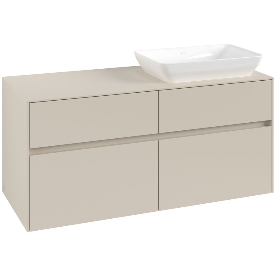 Wastafelonderkast Collaro 1200x548x500mm Cashmere Grey C114B0VN