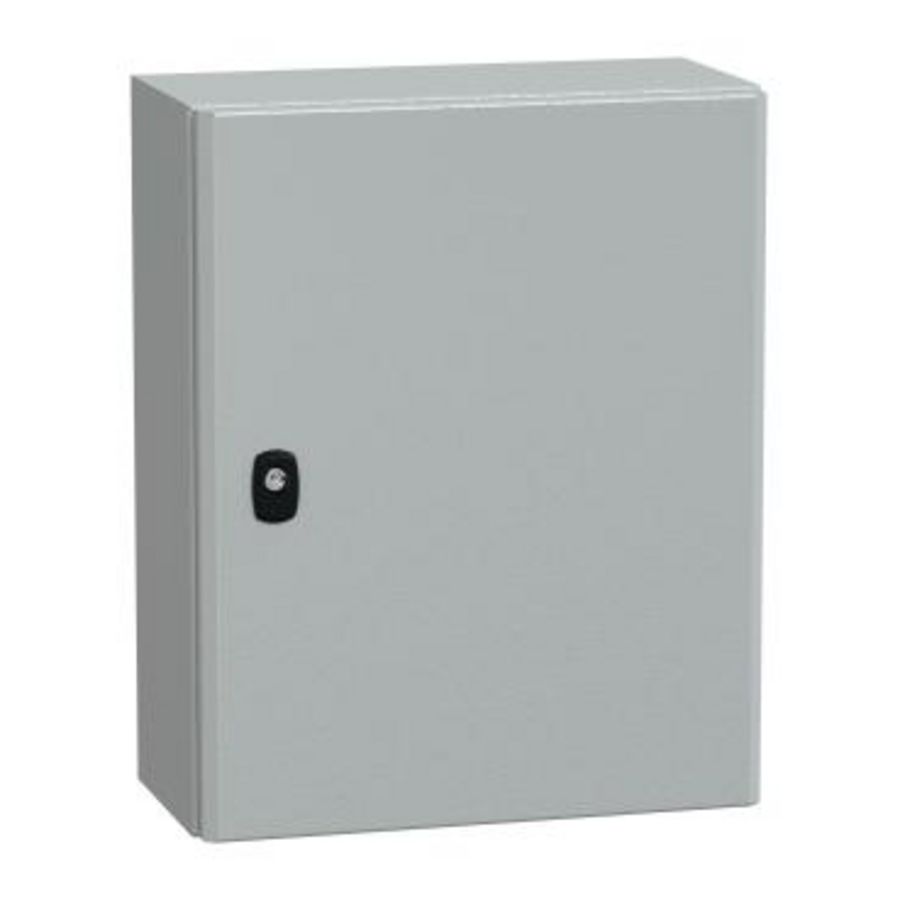 Kast Volle deur 500x400x200mm IP66 / IK10 RAL703 Spacial S3D