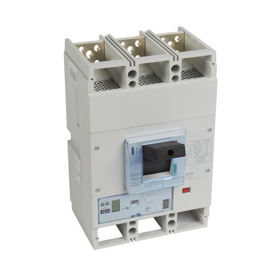 Vermogensschakelaar 1600 elek S2 3P 800A 100kA 400V DPX3