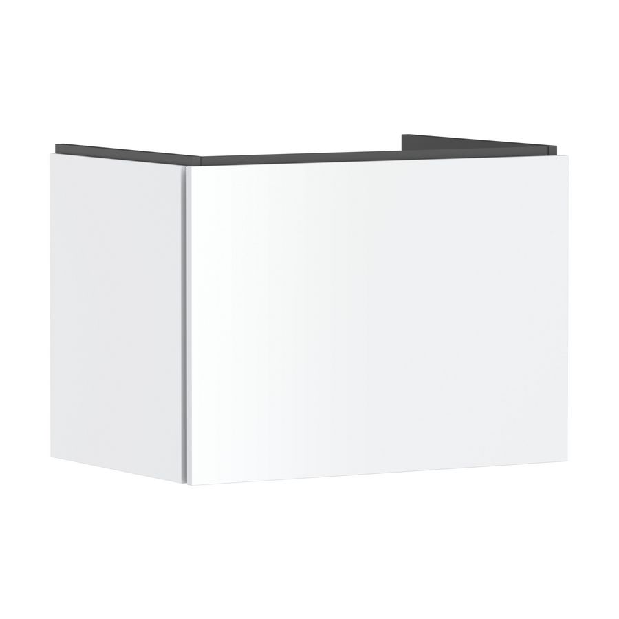 Badmeubel Xilesa E 680/470+1 lade wastafel mat wit