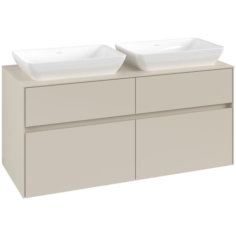 Wastafelonderkast Collaro 1200x548x500mm Cashmere Grey C115B0VN