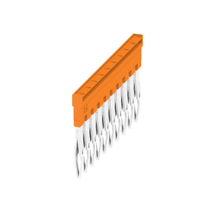 Doorverbindingsbrug 2,5 mm2, 10-voudig, veerklem