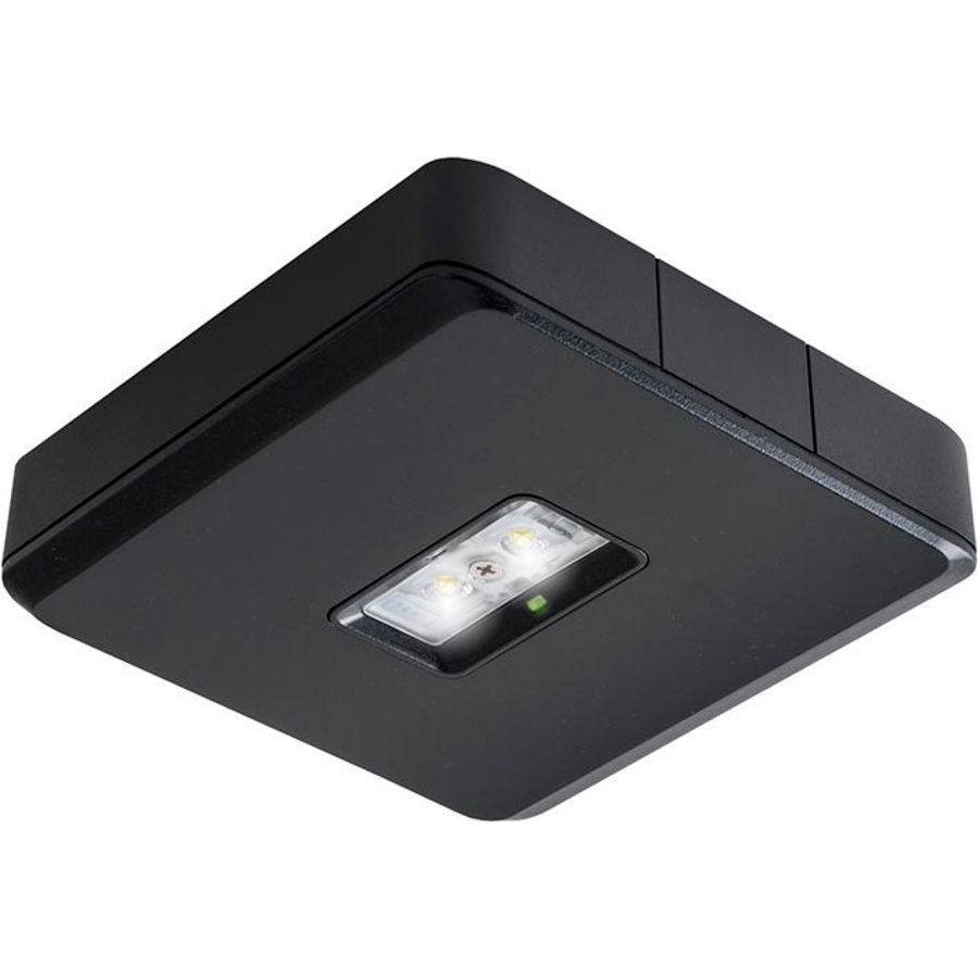 Decentraal 2W 3 urig zwart continu opbouw led armatuur