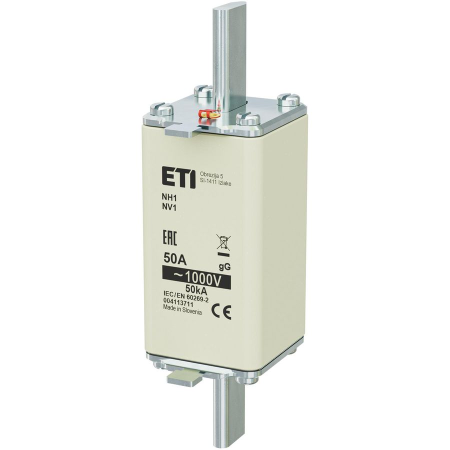 Zekering NH1/85 gG 50A/1000V 4113711 VVE=3