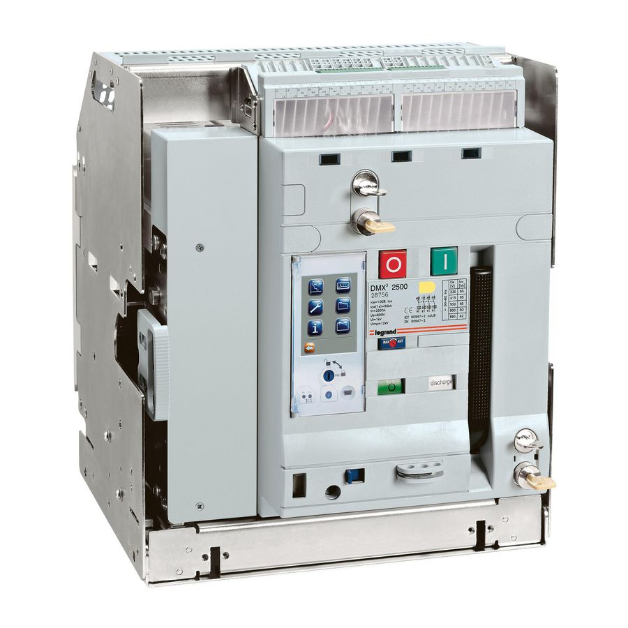 Vermogensautomaat H2500 4-polig 2500A 65kA uitrijdbaar DMX3