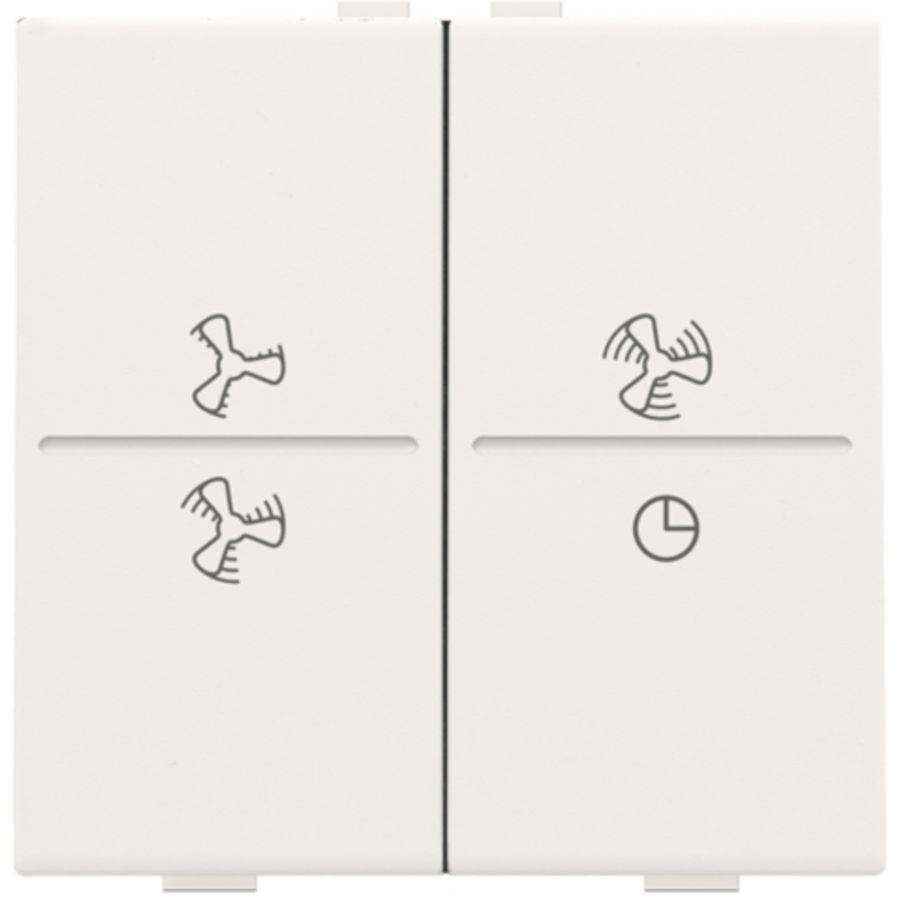 2-voudige toets ventilatoropdruk 0 - 3 RF schakelaar white c