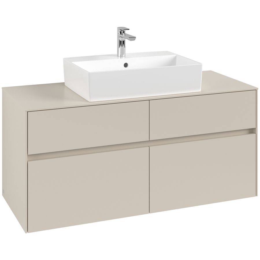 Wastafelonderkast Collaro 1200x548x500mm Cashmere Grey C128B0VN