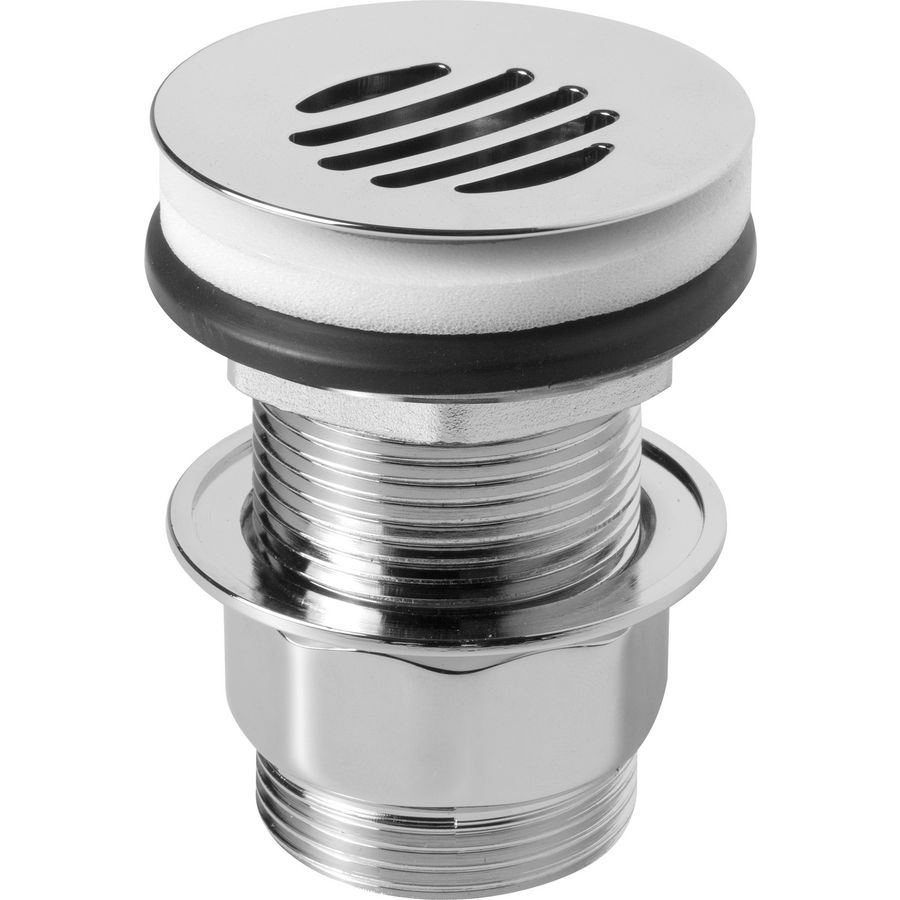 Niet afsluitb. ventiel chroom