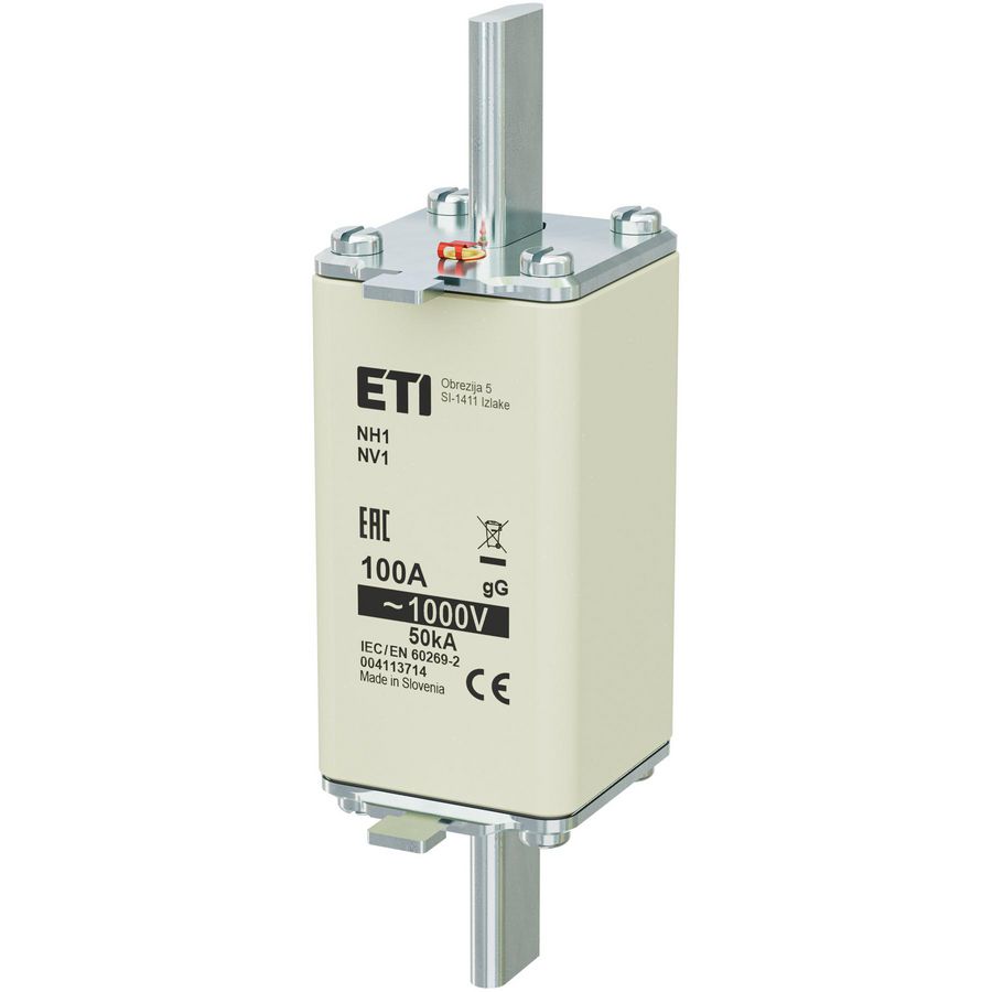 Zekering NH1/85 gG 100A/1000V 4113714 VVE=3