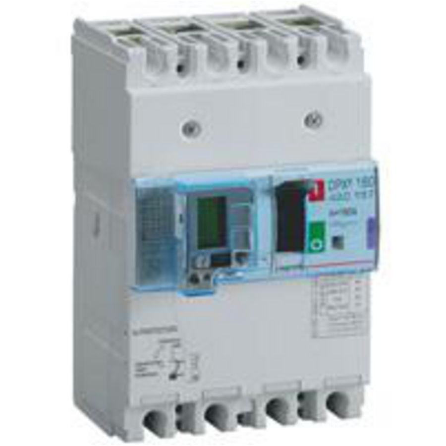 Vermogensschakelaar 160 Thermomagn.+RCD 160A 4P 50kA DPX3