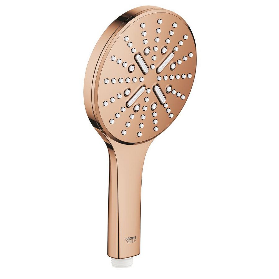Handdouche rainsh. 130 smartact. 3 straalsoorten warm sunset (bronskleurig)
