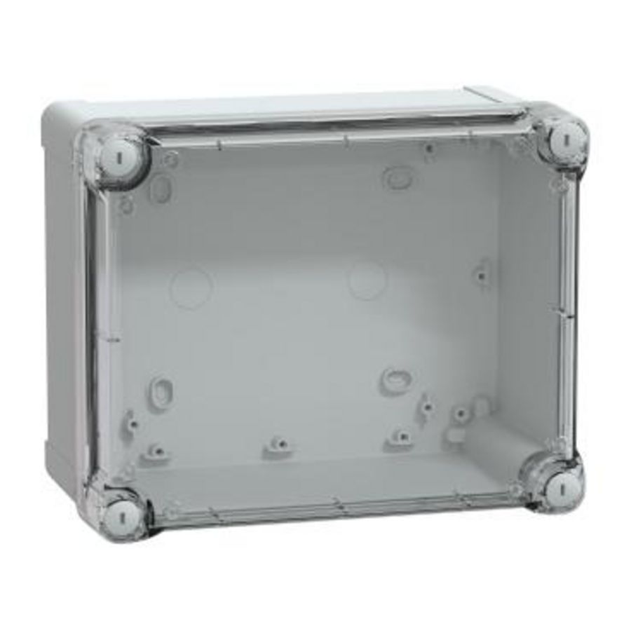 Doos ABS + transparante deksel 241x194x127mm IP66 RA TBS/TBP