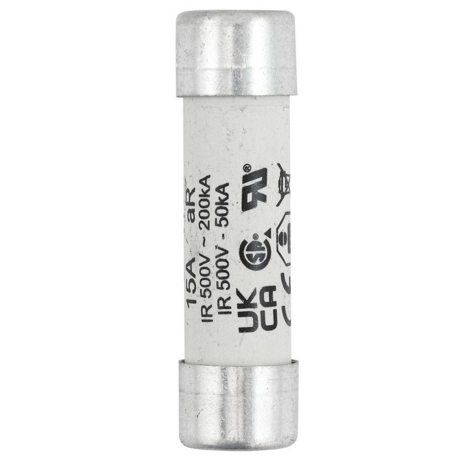 Zekering hoge snelheid 15A AC 500V 50kA 14x51mm aR UL VVE=10