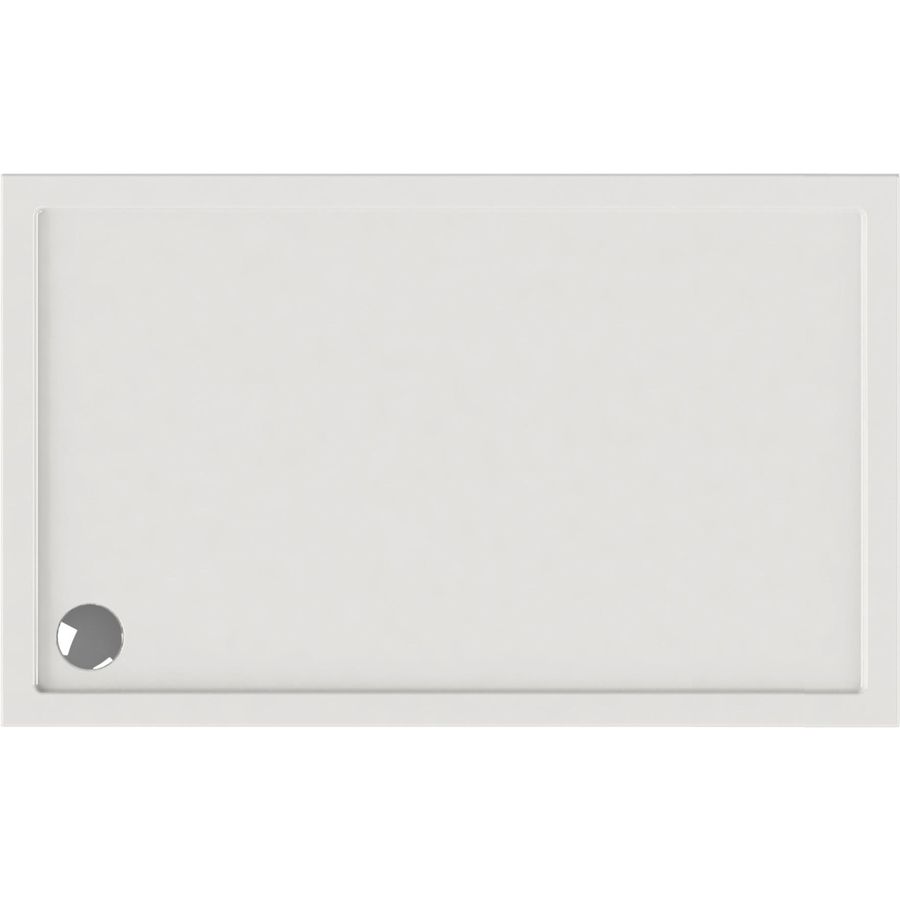 Douchebak rechthoek Maia 130x80cm wit