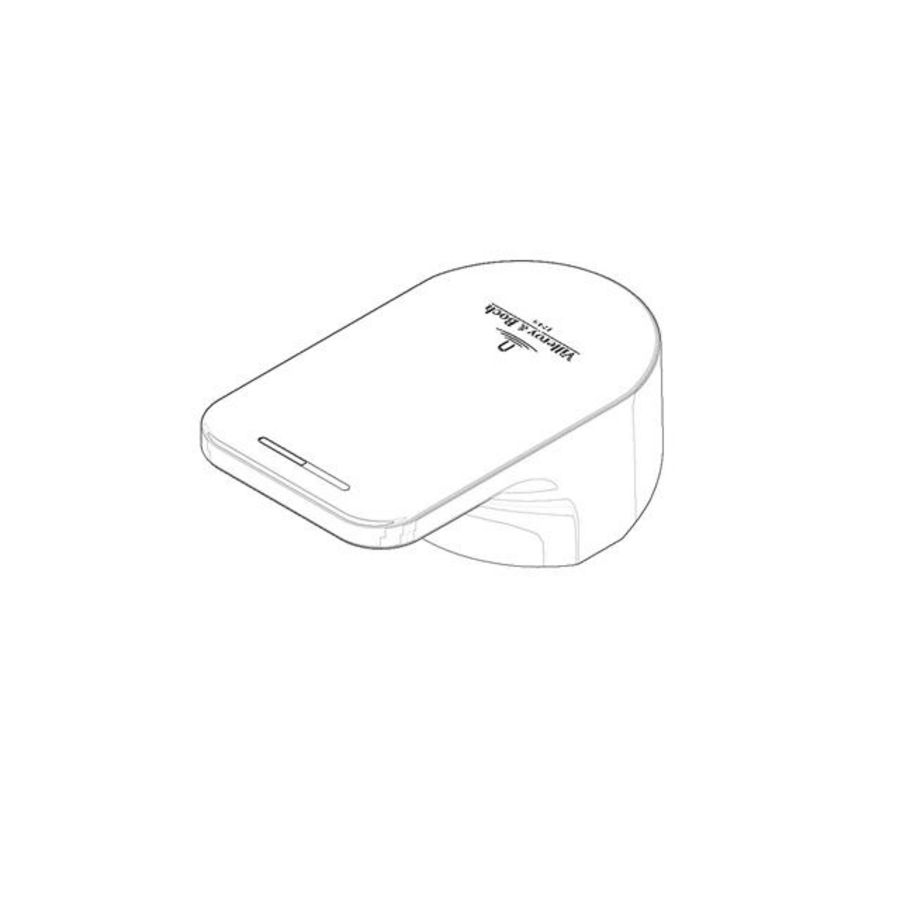 Hendel 45x28x77,5mm Mat Wit