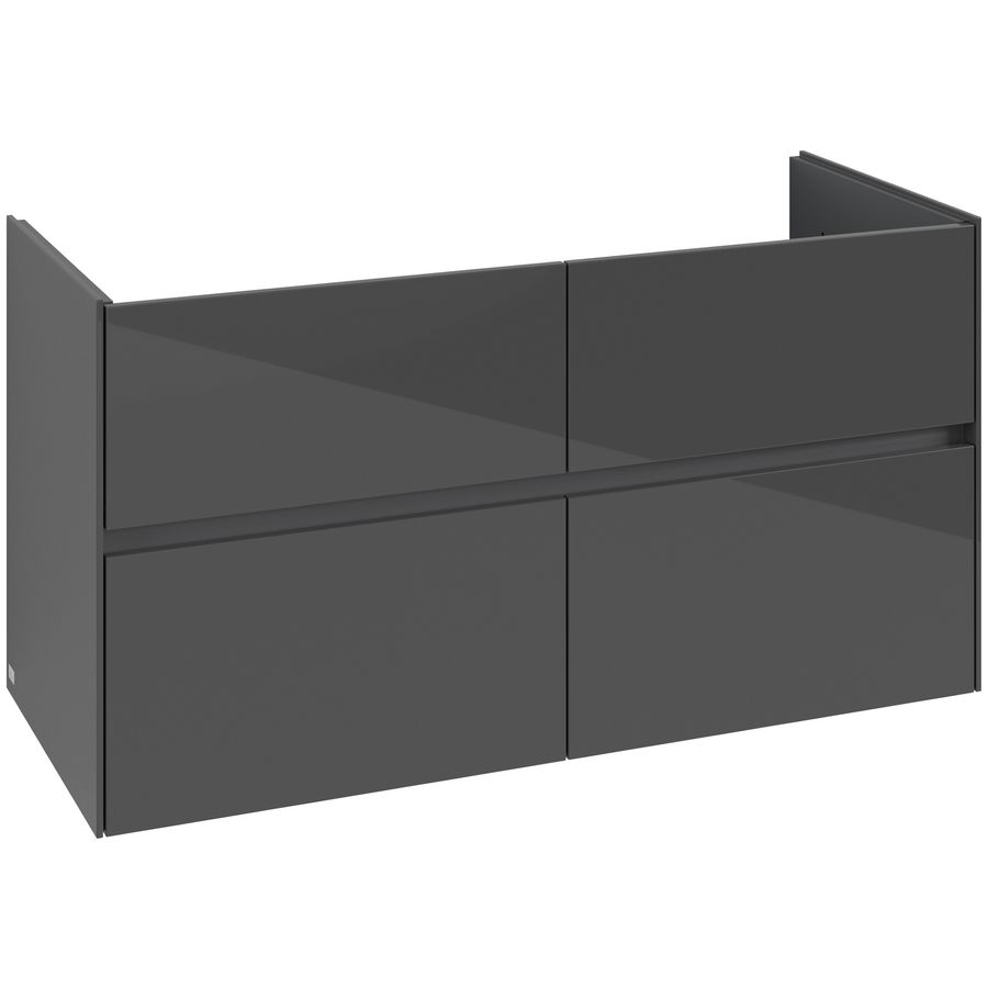 Wastafelonderkast Collaro 1161x610x480mm Glossy Grey C14600FP